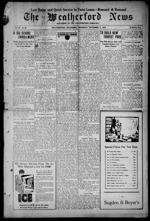 The Weatherford News (Weatherford, Okla.), Vol. 24, No. 36, Ed. 1 Thursday, September 6, 1923