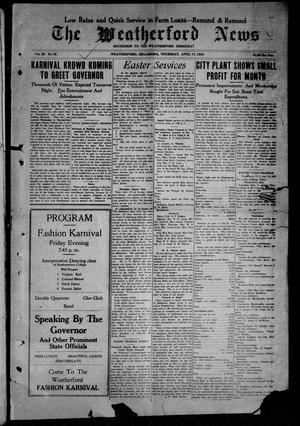 The Weatherford News (Weatherford, Okla.), Vol. 25, No. 16, Ed. 1 Thursday, April 17, 1924