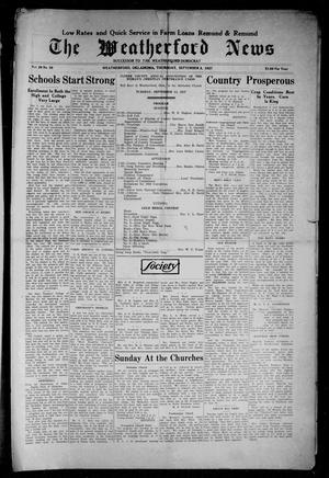 The Weatherford News (Weatherford, Okla.), Vol. 28, No. 39, Ed. 1 Thursday, September 8, 1927