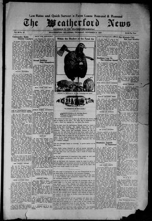 The Weatherford News (Weatherford, Okla.), Vol. 28, No. 47, Ed. 1 Thursday, November 24, 1927