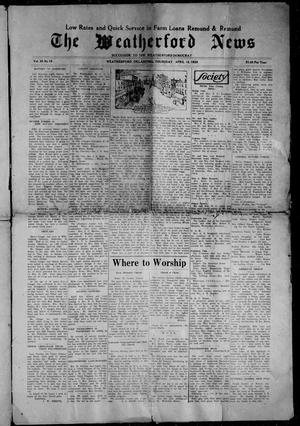 The Weatherford News (Weatherford, Okla.), Vol. 30, No. 16, Ed. 1 Thursday, April 18, 1929