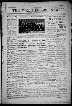 The Weatherford News (Weatherford, Okla.), Vol. 30, No. 50, Ed. 1 Thursday, December 12, 1929