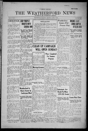 The Weatherford News (Weatherford, Okla.), Vol. 31, No. 17, Ed. 1 Thursday, April 24, 1930