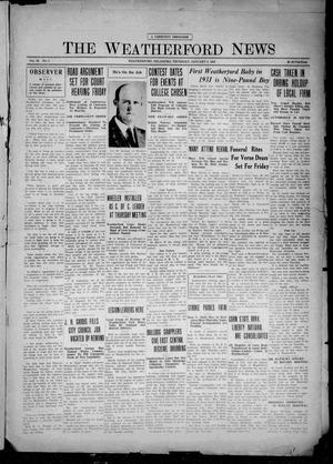 The Weatherford News (Weatherford, Okla.), Vol. 32, No. 2, Ed. 1 Thursday, January 8, 1931