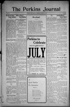 The Perkins Journal (Perkins, Okla.), Vol. 37, No. 36, Ed. 1 Thursday, June 16, 1927