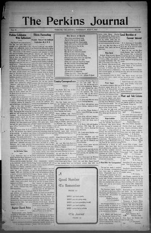 The Perkins Journal (Perkins, Okla.), Vol. 37, No. 39, Ed. 1 Thursday, July 7, 1927