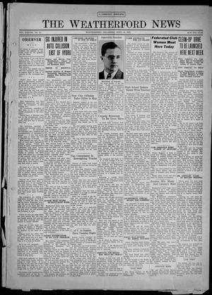 The Weatherford News (Weatherford, Okla.), Vol. 38, No. 15, Ed. 1 Thursday, April 15, 1937