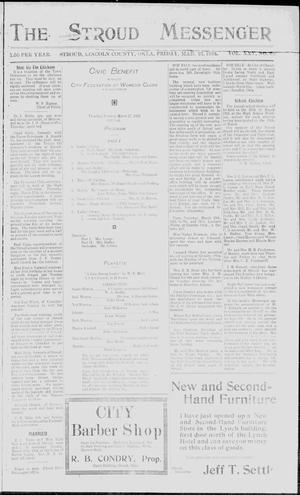 Primary view of object titled 'The Stroud Messenger (Stroud, Okla.), Vol. 25, No. 42, Ed. 1 Friday, March 21, 1924'.