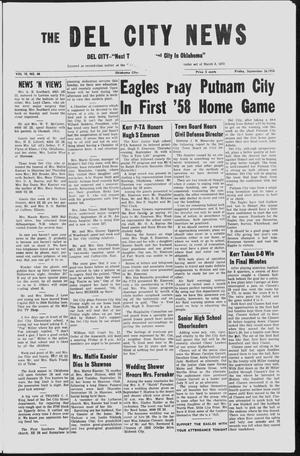 Primary view of object titled 'The Del City News (Oklahoma City, Okla.), Vol. 10, No. 48, Ed. 1 Friday, September 26, 1958'.