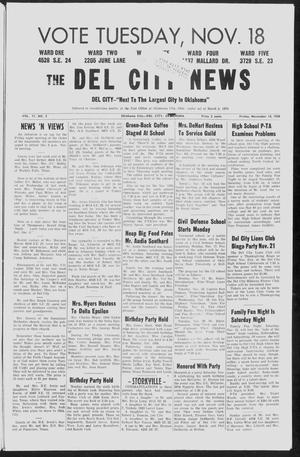 The Del City News (Oklahoma City, Okla.), Vol. 11, No. 3, Ed. 1 Friday, November 14, 1958