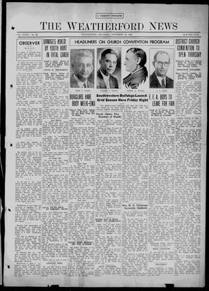 The Weatherford News (Weatherford, Okla.), Vol. 39, No. 38, Ed. 1 Thursday, September 22, 1938