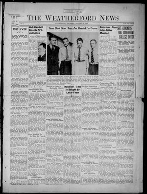 The Weatherford News (Weatherford, Okla.), Vol. 40, No. 4, Ed. 1 Thursday, January 26, 1939