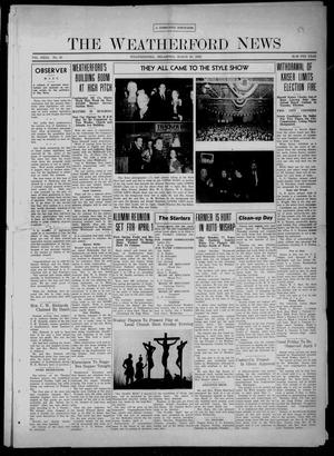Primary view of object titled 'The Weatherford News (Weatherford, Okla.), Vol. 40, No. 13, Ed. 1 Thursday, March 30, 1939'.