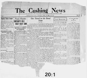 The Cushing News (Cushing, Okla.), Vol. 2, No. 16, Ed. 1 Friday, November 28, 1930