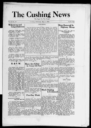 The Cushing News (Cushing, Okla.), Vol. 2, No. 38, Ed. 1 Friday, May 1, 1931