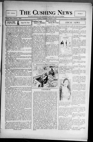 The Cushing News (Cushing, Okla.), Vol. 3, No. 8, Ed. 1 Friday, October 9, 1931