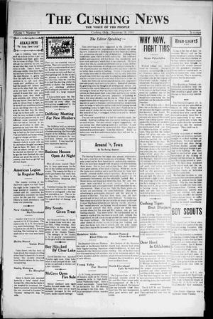 The Cushing News (Cushing, Okla.), Vol. 3, No. 18, Ed. 1 Friday, December 18, 1931