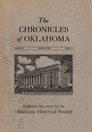 Chronicles of Oklahoma, Volume 20, Number 4, December 1942