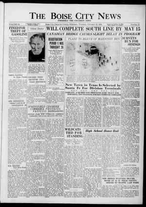 The Boise City News (Boise City, Okla.), Vol. 33, No. 31, Ed. 1 Thursday, February 19, 1931