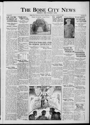 The Boise City News (Boise City, Okla.), Vol. 35, No. 15, Ed. 1 Thursday, October 27, 1932