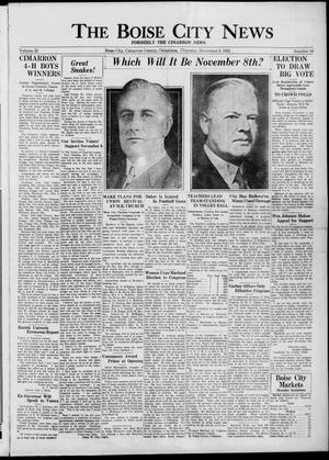The Boise City News (Boise City, Okla.), Vol. 35, No. 16, Ed. 1 Thursday, November 3, 1932