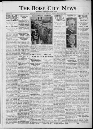 The Boise City News (Boise City, Okla.), Vol. 35, No. 29, Ed. 1 Thursday, February 2, 1933