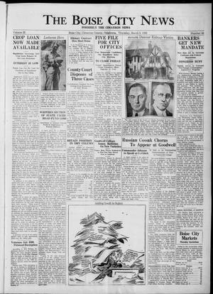 The Boise City News (Boise City, Okla.), Vol. 35, No. 34, Ed. 1 Thursday, March 9, 1933