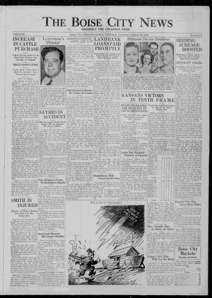 The Boise City News (Boise City, Okla.), Vol. 37, No. 7, Ed. 1 Thursday, August 30, 1934