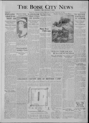 The Boise City News (Boise City, Okla.), Vol. 37, No. 10, Ed. 1 Thursday, September 20, 1934