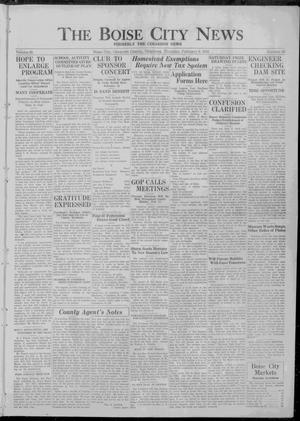 The Boise City News (Boise City, Okla.), Vol. 38, No. 30, Ed. 1 Thursday, February 6, 1936