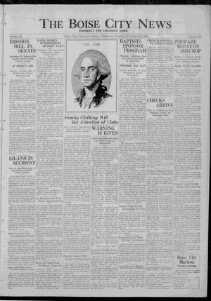 The Boise City News (Boise City, Okla.), Vol. 38, No. 32, Ed. 1 Thursday, February 20, 1936