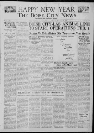 Primary view of object titled 'The Boise City News (Boise City, Okla.), Vol. 39, No. 25, Ed. 1 Thursday, December 31, 1936'.