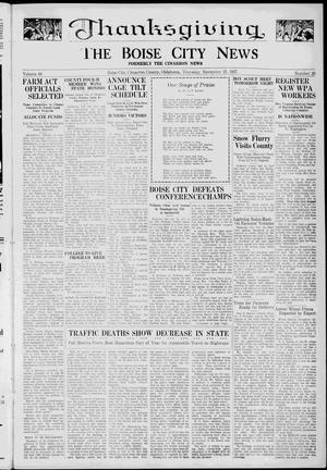 The Boise City News (Boise City, Okla.), Vol. 40, No. 20, Ed. 1 Thursday, November 25, 1937