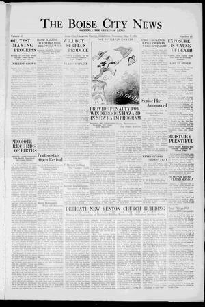 The Boise City News (Boise City, Okla.), Vol. 40, No. 43, Ed. 1 Thursday, May 5, 1938