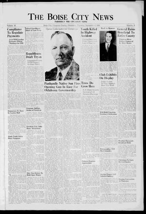 Primary view of object titled 'The Boise City News (Boise City, Okla.), Vol. 41, No. 9, Ed. 1 Thursday, September 8, 1938'.