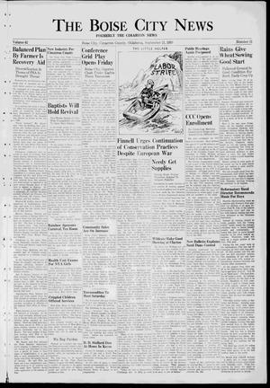 The Boise City News (Boise City, Okla.), Vol. 42, No. 11, Ed. 1 Thursday, September 21, 1939