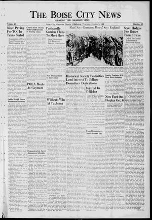 The Boise City News (Boise City, Okla.), Vol. 42, No. 13, Ed. 1 Thursday, October 5, 1939