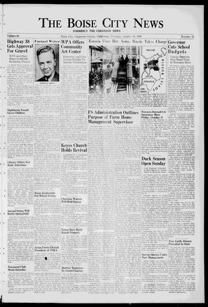 The Boise City News (Boise City, Okla.), Vol. 42, No. 15, Ed. 1 Thursday, October 19, 1939