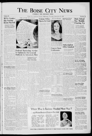 The Boise City News (Boise City, Okla.), Vol. 42, No. 24, Ed. 1 Thursday, December 21, 1939
