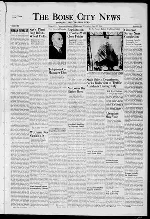 The Boise City News (Boise City, Okla.), Vol. 42, No. 51, Ed. 1 Thursday, June 27, 1940