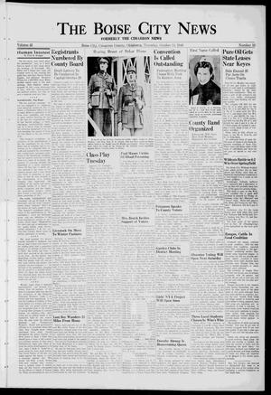 The Boise City News (Boise City, Okla.), Vol. 43, No. 16, Ed. 1 Thursday, October 24, 1940