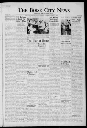 The Boise City News (Boise City, Okla.), Vol. 44, No. 31, Ed. 1 Thursday, February 5, 1942