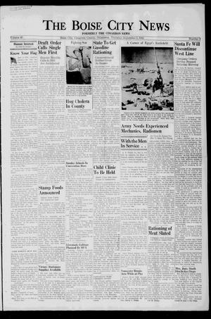 The Boise City News (Boise City, Okla.), Vol. 45, No. 9, Ed. 1 Thursday, September 3, 1942
