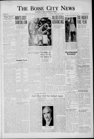 Primary view of object titled 'The Boise City News (Boise City, Okla.), Vol. 45, No. 32, Ed. 1 Thursday, February 11, 1943'.