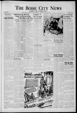 The Boise City News (Boise City, Okla.), Vol. 45, No. 41, Ed. 1 Thursday, April 15, 1943