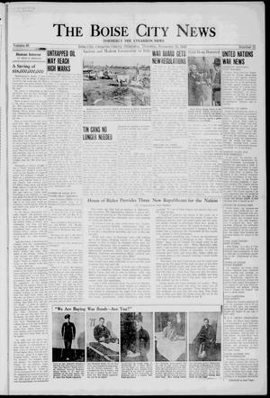 The Boise City News (Boise City, Okla.), Vol. 46, No. 21, Ed. 1 Thursday, November 25, 1943