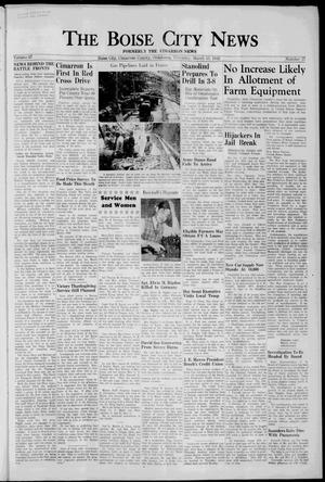 Primary view of object titled 'The Boise City News (Boise City, Okla.), Vol. 47, No. 37, Ed. 1 Thursday, March 15, 1945'.