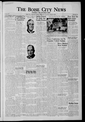 The Boise City News (Boise City, Okla.), Vol. 47, No. 42, Ed. 1 Thursday, April 19, 1945
