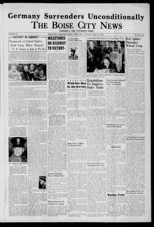 Primary view of object titled 'The Boise City News (Boise City, Okla.), Vol. 47, No. 45, Ed. 1 Thursday, May 10, 1945'.