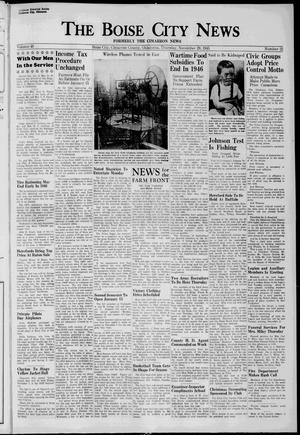 The Boise City News (Boise City, Okla.), Vol. 48, No. 22, Ed. 1 Thursday, November 29, 1945